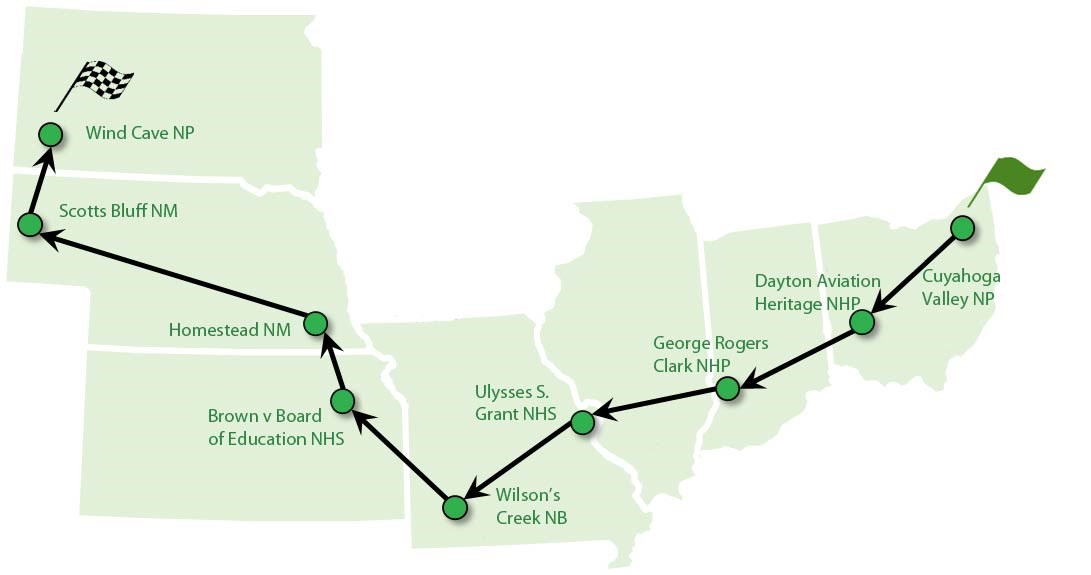 2016 American Solar Challenge Route