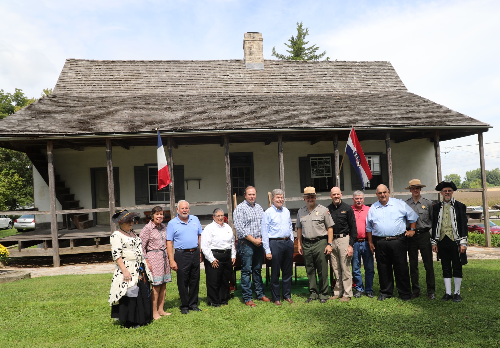 Gathering at the Beauvais-Amoreux House to sign the agreements between the National Park Service and partners.