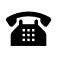 Phone icon Black telephone icon