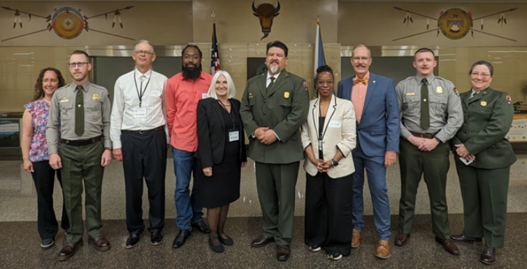 A group of National Park Service employees.
