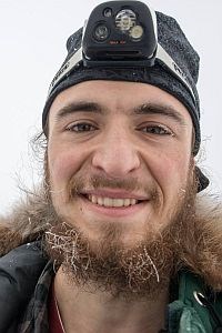 Dev dharm Khalsa man in winter gear smiles