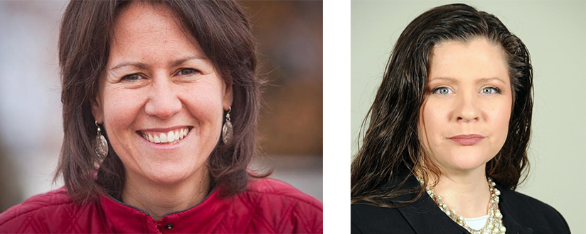 New Leadership in Alaska - Susan Fleek-Green (Left) and Christina Caswell (Right). Image of two women smiling.