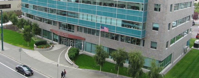 The entrance to the NPS offices in Anchorage, Alaska