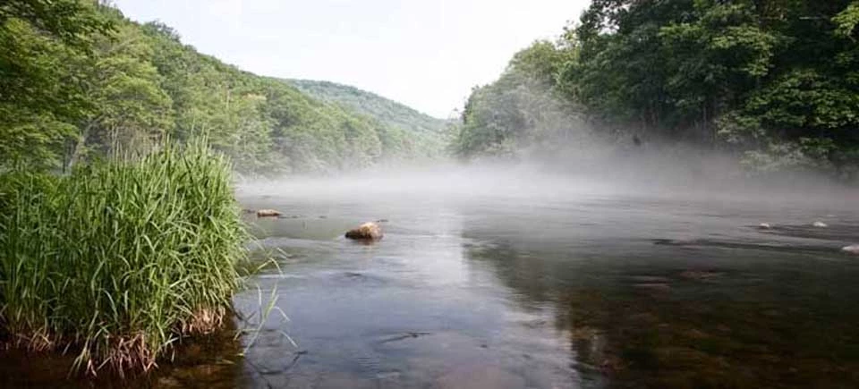 WSR Overview Fog rising from the Farmington River