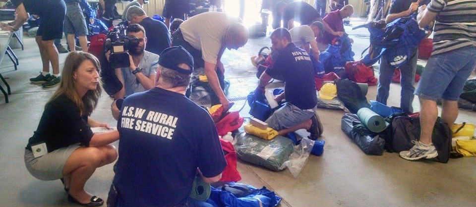 firefighters prepare for fire season and interview with the media