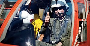 Big Cypress Pilot Bill Evans as he prepares to fly NPS Director Jon Jarvis over the Preservep.