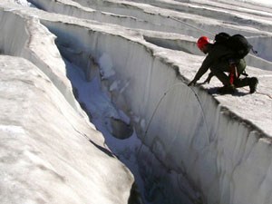 North Cascades National Park scientists monitor glaciers to determine the rate of change.