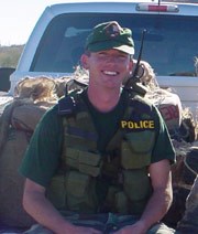 Kris Eggle at work in Organ Pipe Cactus National Monument