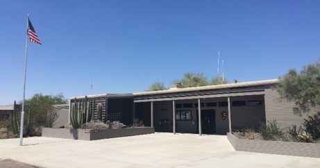 Kris Eggle Visitor Center as seen from parking lot