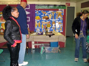 holiday cultural festival, native american display