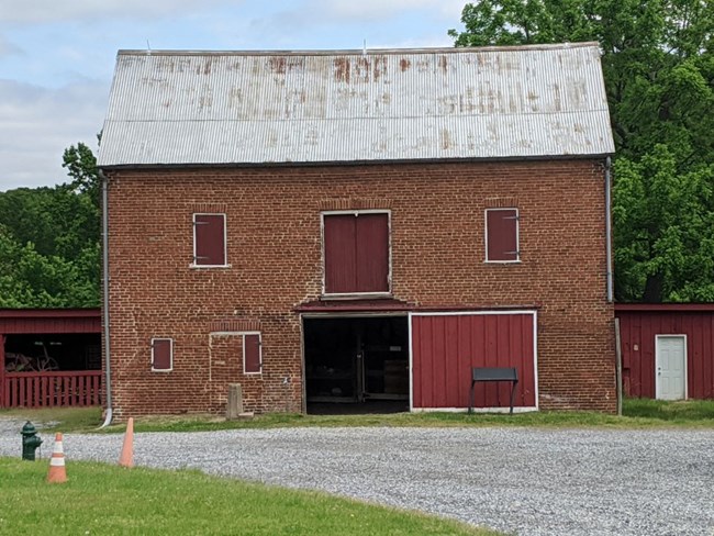 Two story brick stables built in 1820