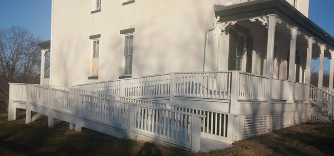 accessible ramp at Mount Welby accessible ramp at Mount Welby