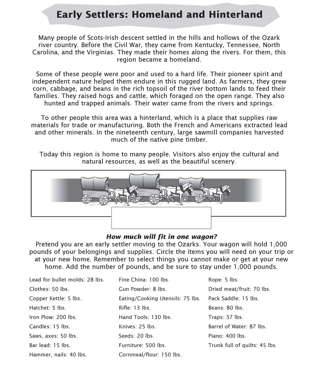 page from junior ranger book