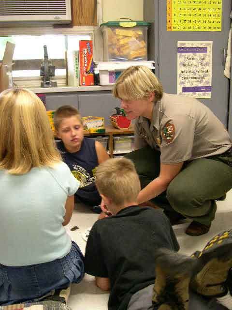 Ranger in classroom