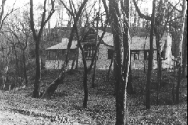 Historic photo black and white of Big Spring Dining Lodge