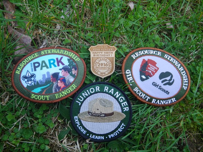 kid's junior ranger badges
