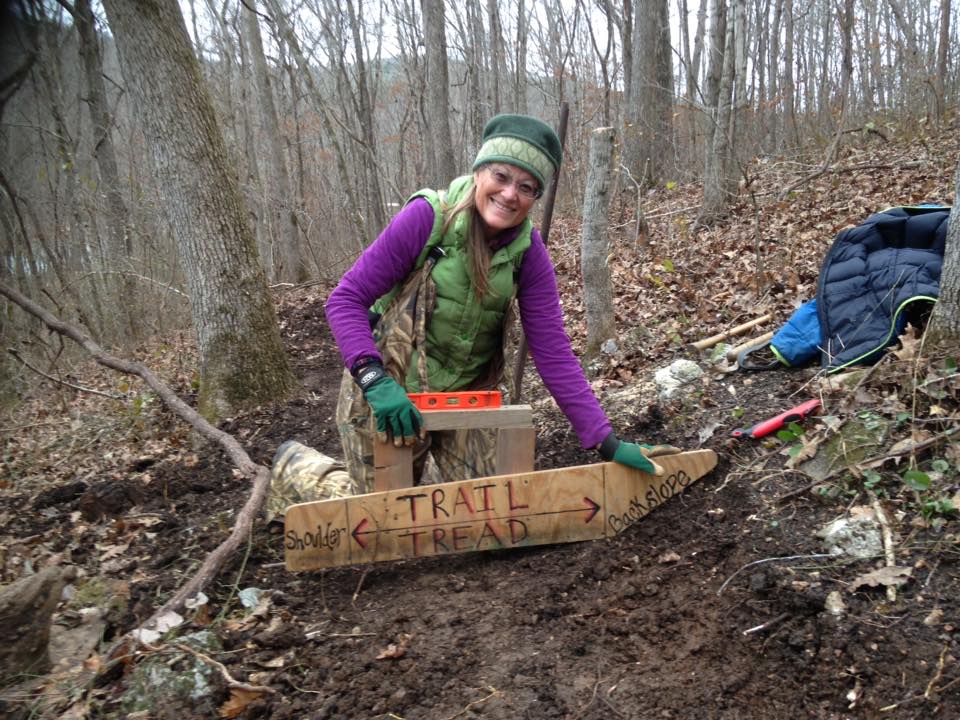 OTA member working on trail