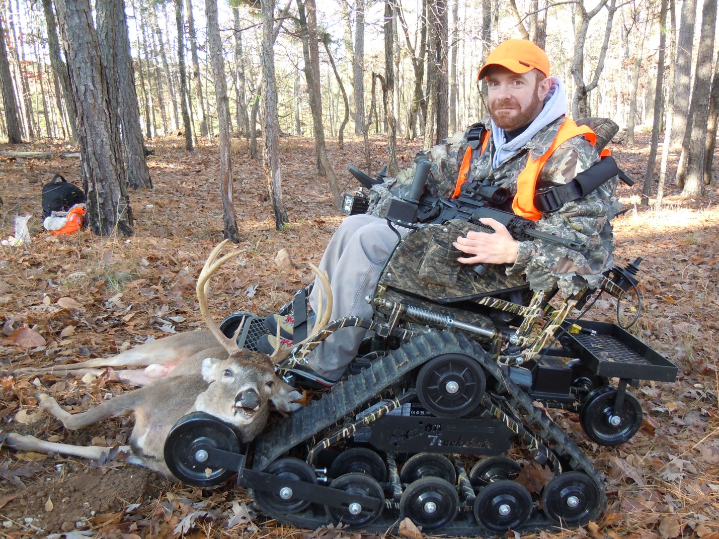 A successful hunter during the managed hunt