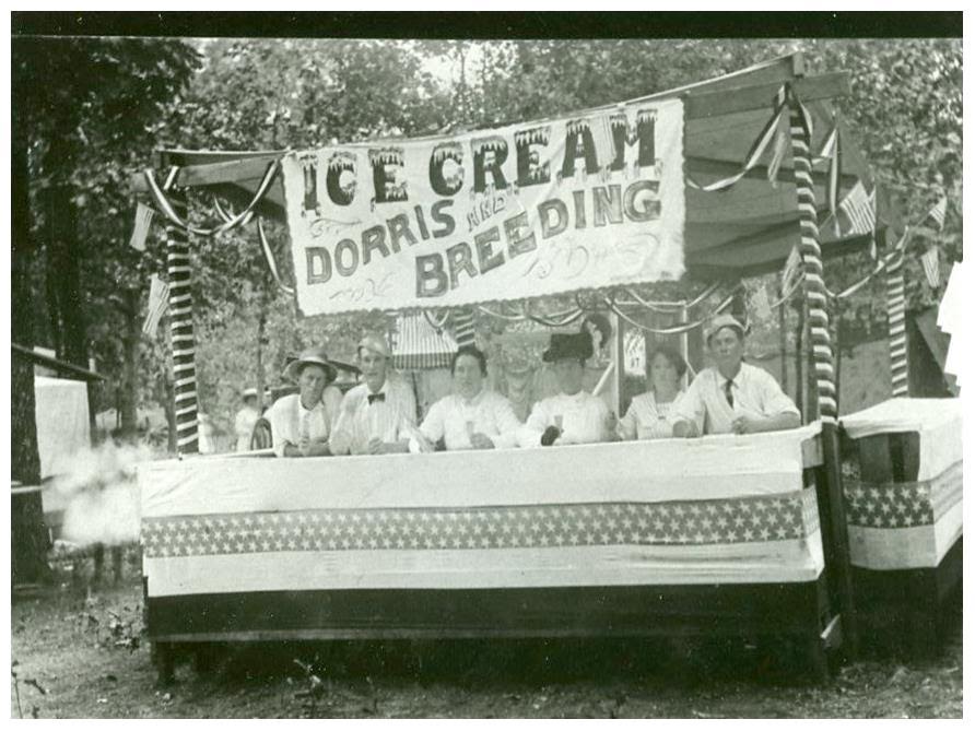 historic alley spring ice cream vendor tent