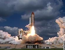 Space Shuttle lift off
