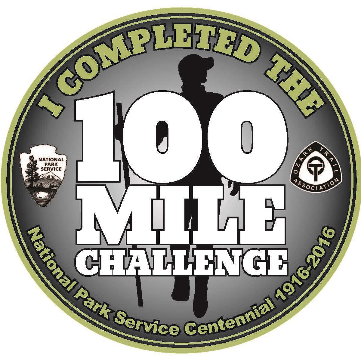 100 Mile Centennial Challenge Sticker