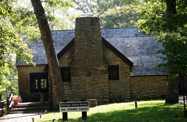 Big Spring stone lodge