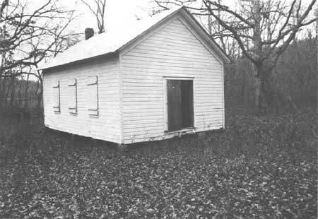 an old one room schoolhouse