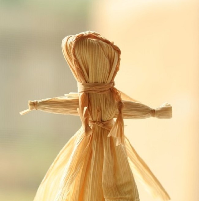 Traditional corn husk doll