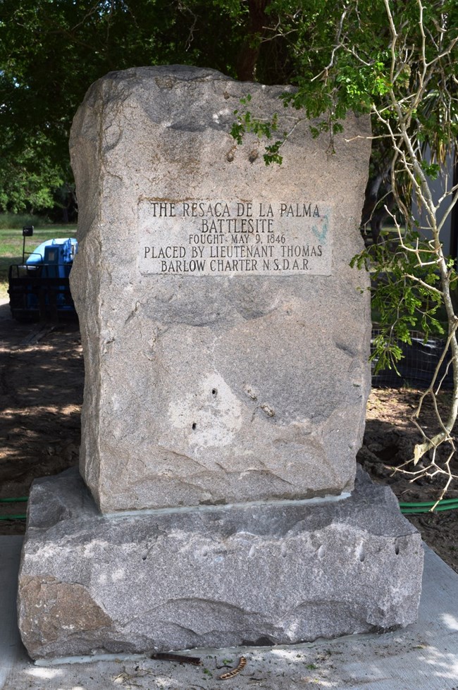 Stone monument for the Battle of Resaca de la Palma Stone monument for the Battle of Resaca de la Palma