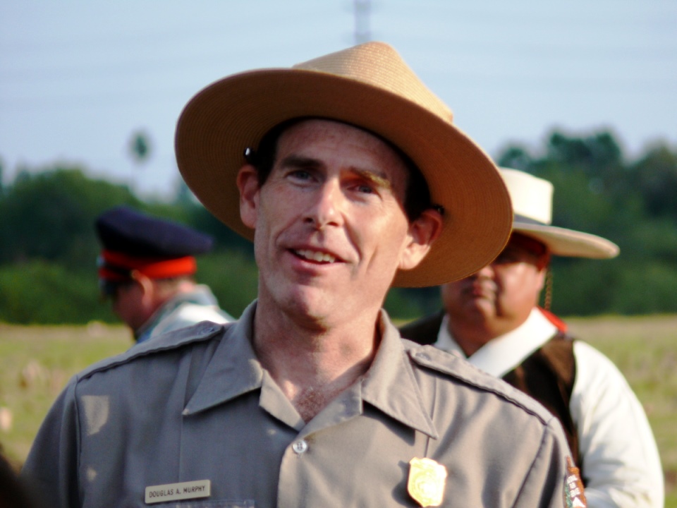 Doug Murphy Image of male park ranger wearing ranger hat