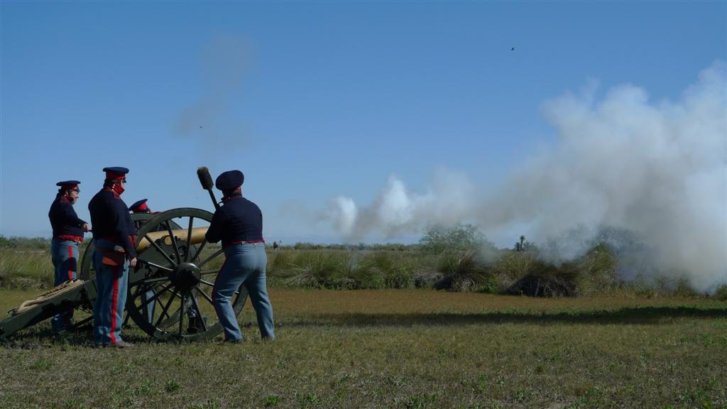 Flying artillery crew