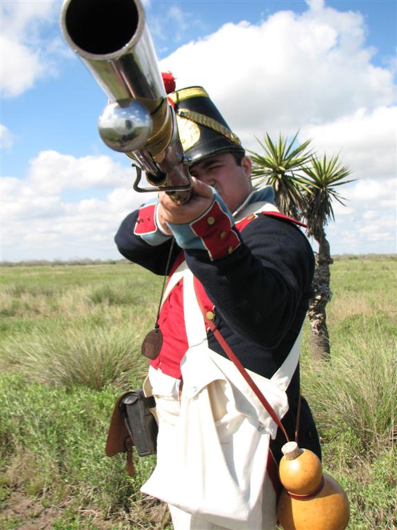 Mexican soldado ready to fire
