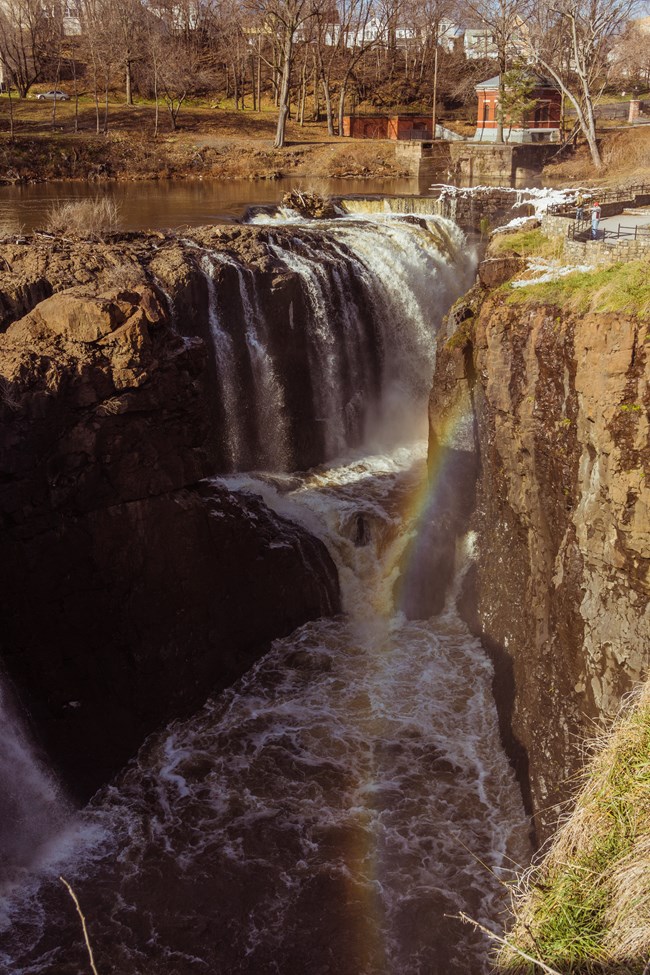 Picture overlooking the Great Falls and a rainbow from the bridge in Mary Ellen Kramer Park Picture overlooking the Great Falls and a rainbow from the bridge in Mary Ellen Kramer Park