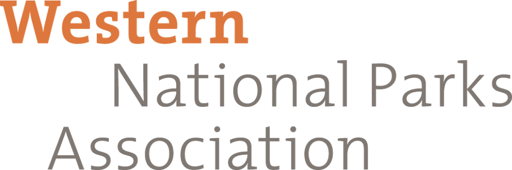 A logo with the words Western National Parks Association