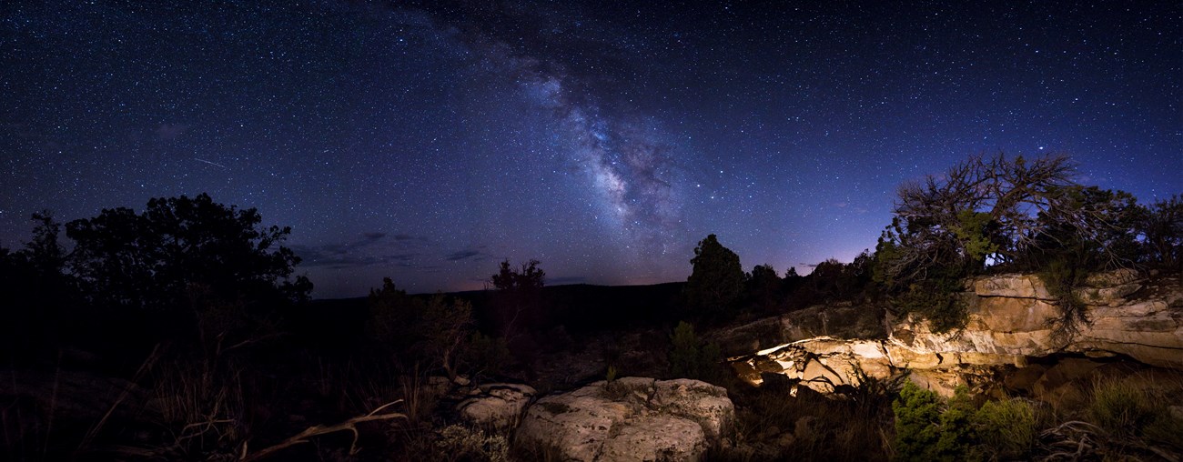 View of the Milky Way and dark sky over Parashant.