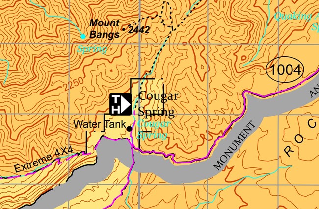 BLM Topo Map of Trailhead