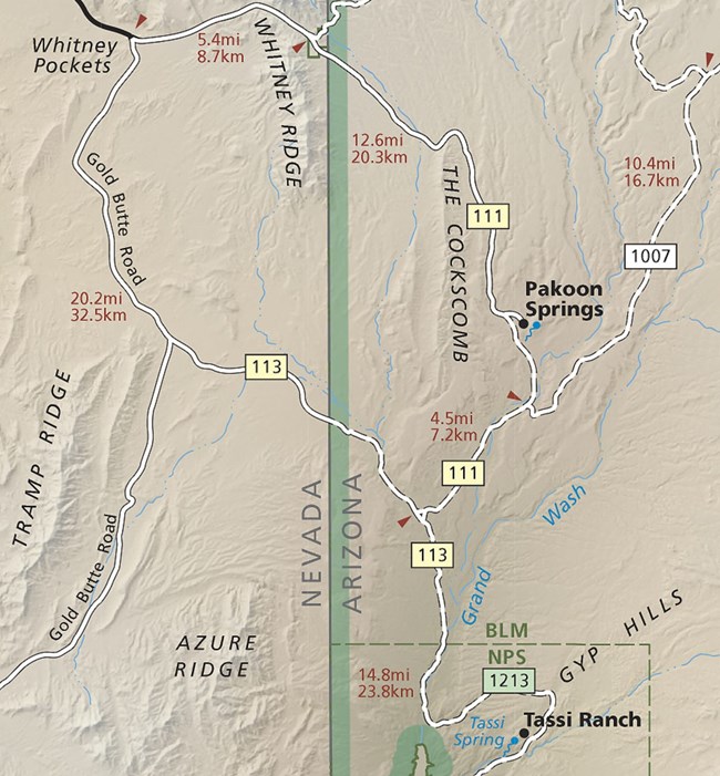 Pakoon Springs area map