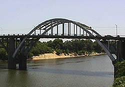 This is an image of the Edmund Pettus Bridge in Selma, Alabama at National Park