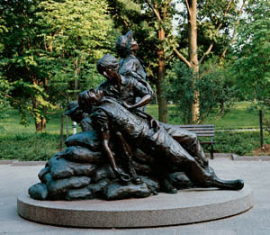 This is an image of the Vietnam Veterans Memorial