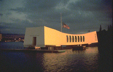 This is an image of the USS Arizona Memorial