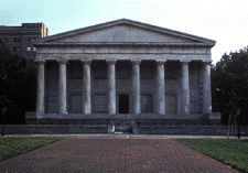 This is an image of the Second Bank of the United States at Independence National Historical Park