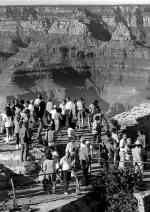 visitors at Mather Point