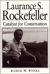 This is an image of book entitled Laurence S. Rockefeller, Catalyst For Change by Robin W. Winks. [Image of Robin Winks at the lake]