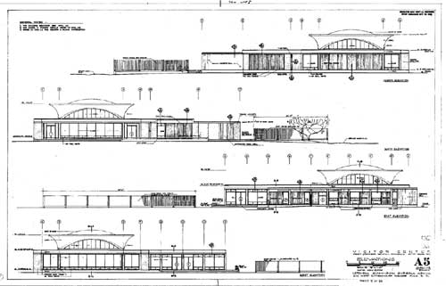 cross section of Quarry Visitor Center