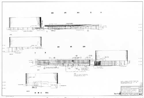 preliminary drawing of visitor center