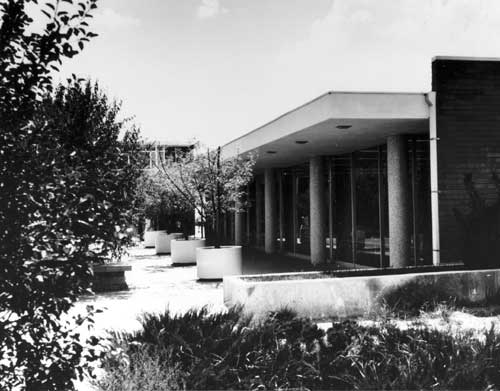 The Fred Harvey Building and courtyard