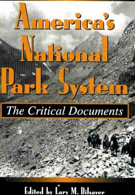 Cover of America's National Park Service: The Critical Documents. With the image of trail mountain