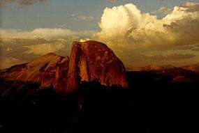 Yosemite Half Dome at Sunset - photo by Jeffrey Trust