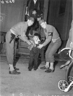 government photo with armed military police