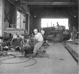 Machine shop at Poston I